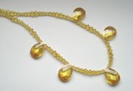 SWAROVSKI CRYSTAL NECKLACE WITH CUBIC ZIRCONIA DROPS